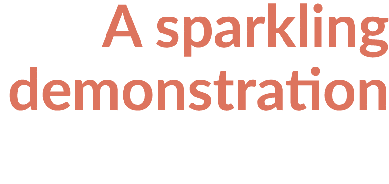 A sparkling demonstration